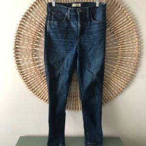 Madewell 10” high rise skinny Jean sz 29